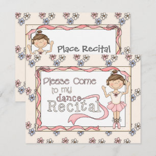 ダンスリサイタル招待状 招待状