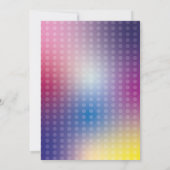 ダンスレッツパーティー誕生日招待状ガールズディスコボール 招待状 (裏面)