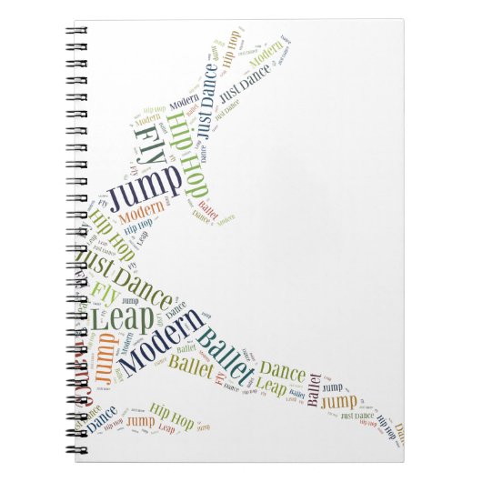 ダンスワードクラウド ノートブック (正面)