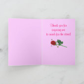 ダンス先生ありがとうございますカスタマイズ可能なカード サンキューカード (内部)