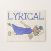 ダンス先生ギフト叙情的な紫モダンのリサイタル ジグソーパズル (横)