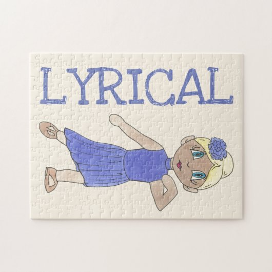 ダンス先生ギフト叙情的な紫モダンのリサイタル ジグソーパズル (横)