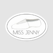 ダンス先生コーチアクロ体操アクロバティックス 名札 (正面)