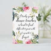 ダンス先生サンキューダンス先生 サンキューカード (スタンド正面)