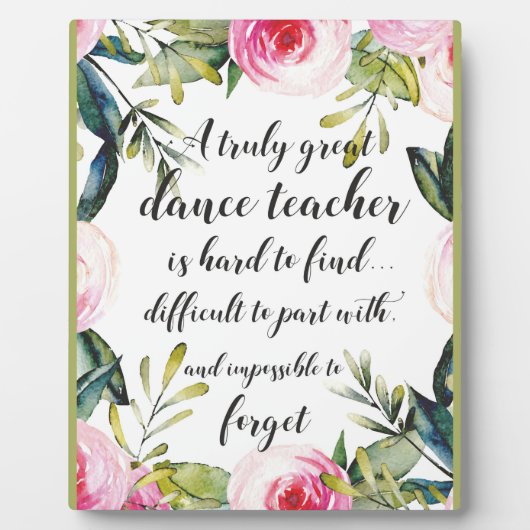 ダンス先生サンキューダンス先生 フォトプラーク (正面)