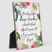 ダンス先生サンキューダンス先生 フォトプラーク (側面)