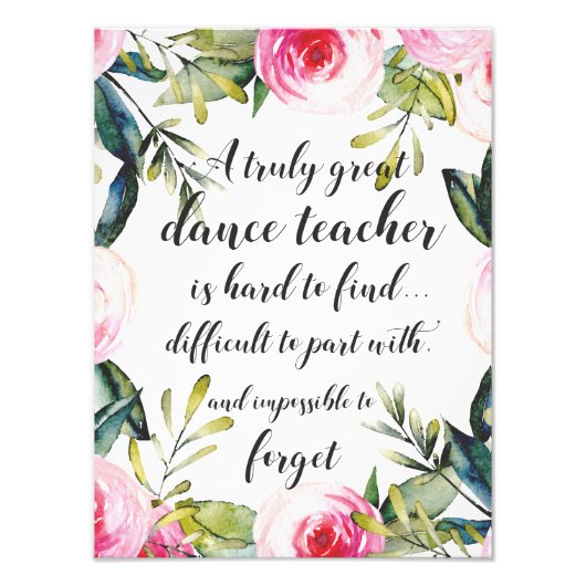 ダンス先生サンキューダンス先生 フォトプリント            (正面)