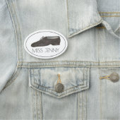 ダンス先生ジャズシューズ振付家 名札 (インサイチュ)