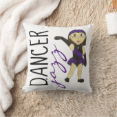 ダンス先生ジャズダンサーガールリサイタルギフトパープル クッション (ブランケット)