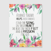 ダンス先生デコールバレエコーチ感謝ギフト (正面)