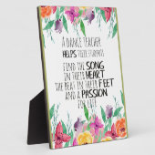 ダンス先生デコールバレエコーチ感謝ギフト フォトプラーク (側面)