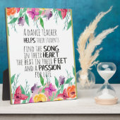 ダンス先生デコールバレエコーチ感謝ギフト フォトプラーク (側面)