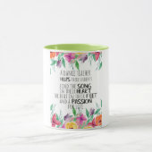 ダンス先生デコールバレエコーチ感謝ギフト マグカップ (中央)