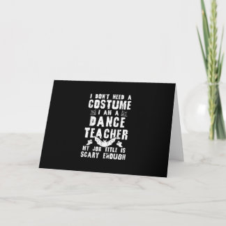 ダンス先生ハロウィーンの衣装おもしろいギフト カード