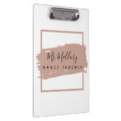 ダンス先生ブラック&バラ金ゴールド クリップボード (右)
