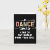 ダンス先生ポイントユアトーズダンスインストラクター カード (黄色い花)
