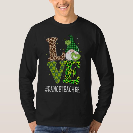 ダンス先生ラブSt patricks day格言レオパードS Tシャツ (正面)