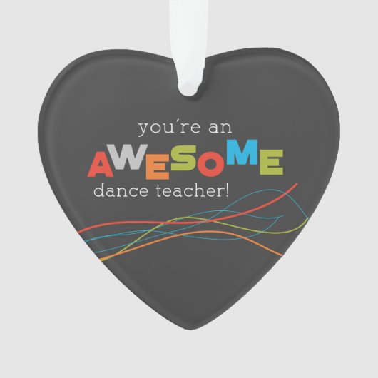 ダンス先生感謝の日素晴らし, オーナメント (正面)