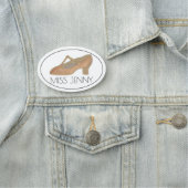 ダンス先生振付家Tストラップキャラクター靴 名札 (インサイチュ)