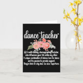 ダンス先生鑑賞レディースブラッククリックスフィット カード (黄色い花)