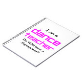 ダンス先生 ノートブック (左側)