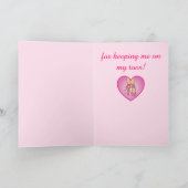 ダンス先生:バレエシューズ サンキューカード (内部)