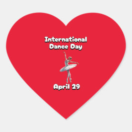 ダンス国際的の日 ハートシール