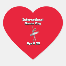 ダンス国際的の日 ハートシール