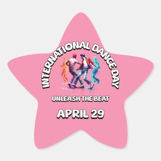 ダンス国際的の日：ビートを解放 星シール (正面)