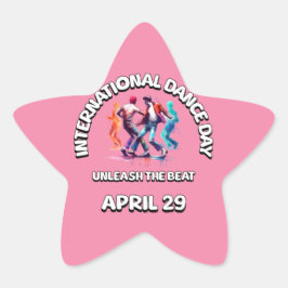 ダンス国際的の日：ビートを解放 星シール