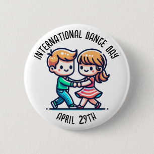 ダンス国際的の日 4月29日 缶バッジ