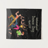 ダンス国際的の日 | World Dance Day タペストリー (正面(横))