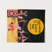 ダンス国際的の日 | World Dance Day タペストリー (正面(横))