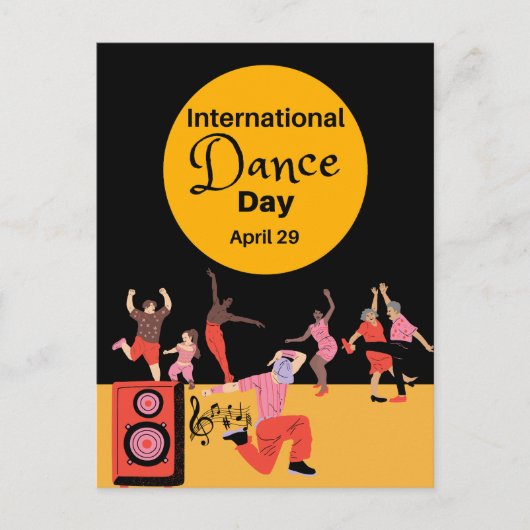 ダンス国際的の日 | World Dance Day ポストカード (正面)