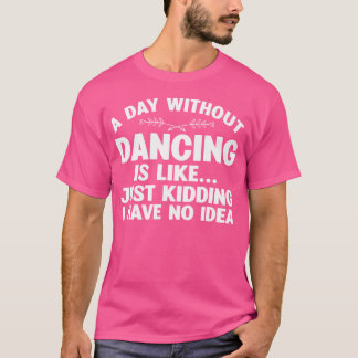 ダンス好きな女の子や女性ダンサーへのおもしろアート ダンスラブ Tシャツ