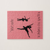 「ダンス好き」という名前のパズルパーソナライズされた。 ジグソーパズル (横)