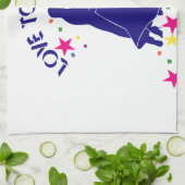 ダンス好き キッチンタオル (折り畳み)