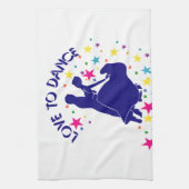 ダンス好き キッチンタオル (縦)