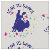 ダンス好き ファブリック (クローズアップ)