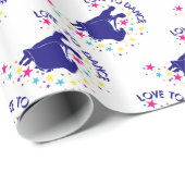 ダンス好き ラッピングペーパー (ロールコーナー)