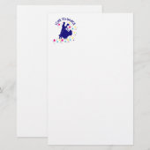 ダンス好き 便箋 (正面/裏面)