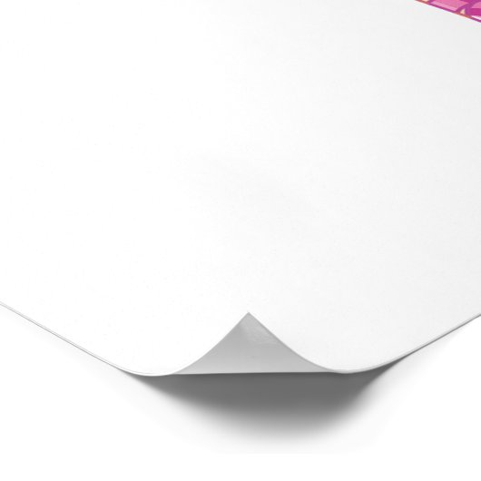 ダンス好エレガントき向けのピンクのバレリーナ妖精 ポスター (角)