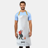 ダンス姿バレンタインデー エプロン (着用した状態)