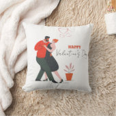 ダンス姿バレンタインデー クッション (ブランケット)