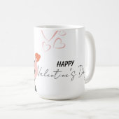 ダンス姿バレンタインデー コーヒーマグカップ (正面右)