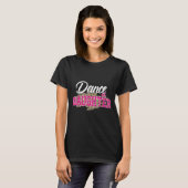 ダンス娘ヒョウ柄おもしろダンス娘 Tシャツ (正面フル)