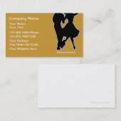 ダンス学校の名刺 名刺 (正面/裏面)