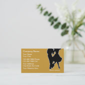 ダンス学校の名刺 名刺 (スタンド正面)