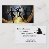 ダンス学校 名刺 (正面/裏面)