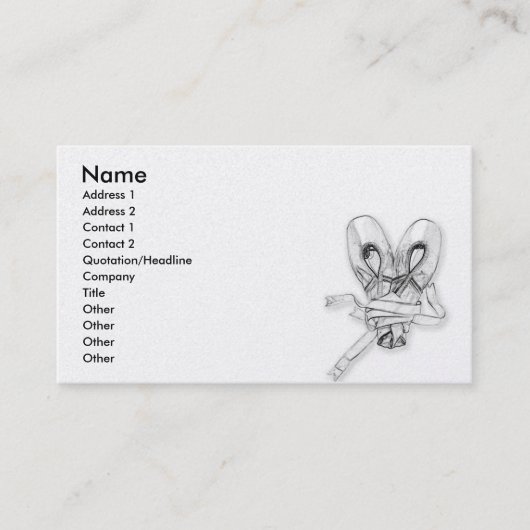 ダンス学校 名刺 (正面)